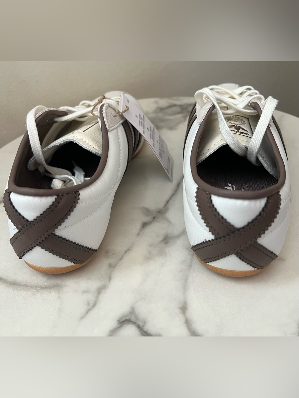 Adidas Tokyo W Women’s 6.5 Off White Brown Suede Gum Sole Sneakers NIB - Picture 5 of 13